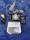 Panasonic Lumix DMC-FZ5 Digital Camera w Battery Charger SD Card Lens-Hood ++