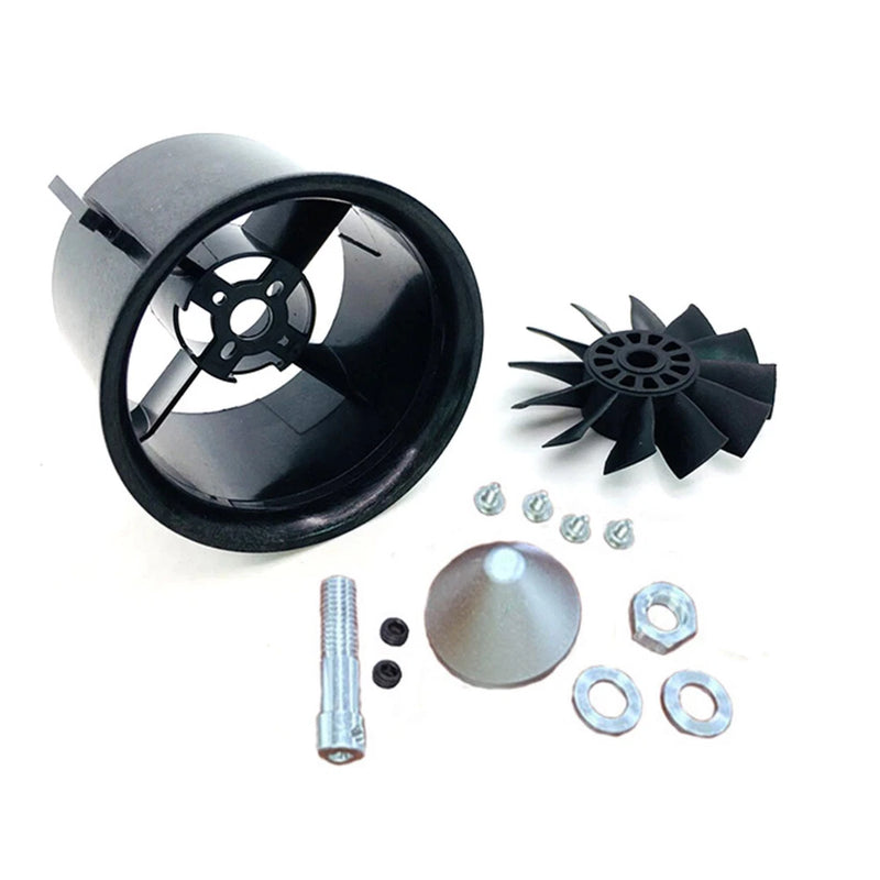70mm Duct Fan Unit 12-Blade Propeller Kit for RC 1500g EDF Jet AirPlane Aircraft