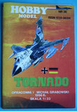 Tornado multirole aircraft model kit box with blue jet artwork and German flag