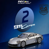 Almost Real 1/64 Porsche 911 Carrera 992.1 GT Silver Metallic Diecast Model New