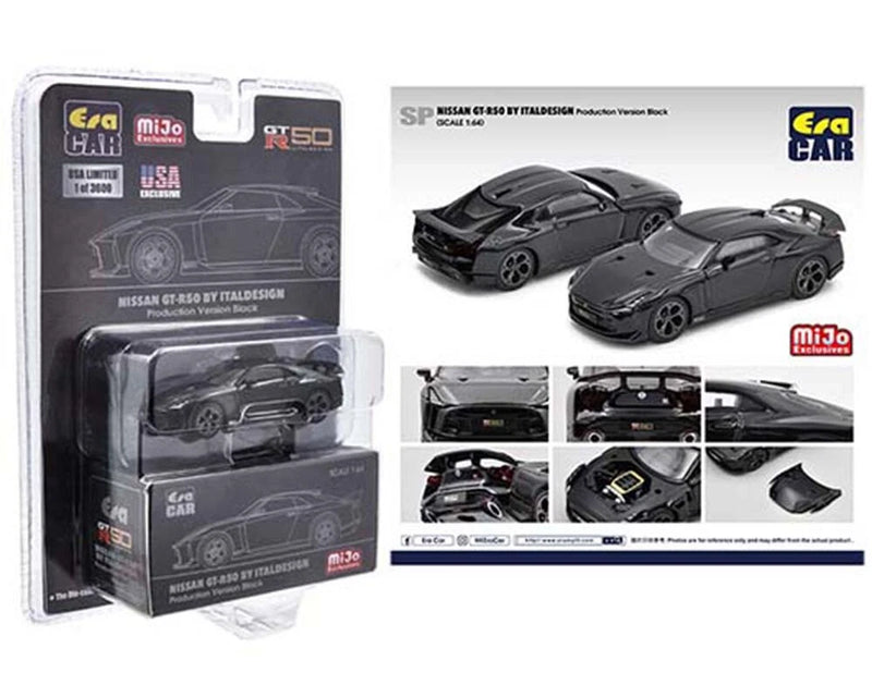 Era Car 1:64 MiJo Black Nissan GT-R50 By Italdesign Die-cast Model Car ESPMJ002B