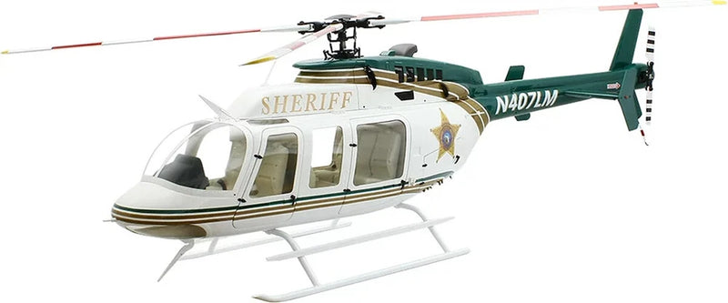 700 B 407 ARF Sheriff RC Helicopter Fuselage Bell407 700 Size SM2.0 KIT Version