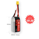 850mah 4S 14.8V 75C Replace B attery For FPV Quad Racing Drone Battery