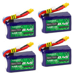 4pcs Turnigy Nano-Tech Plus 450mAh 4S 14.8V LiPo Battery 70C 140C (XT30 Connecto Battery