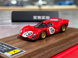 AL DMH 1:64 Red 1967 330 P4 #19 Hard Top Sports Model Diecast Resin Car