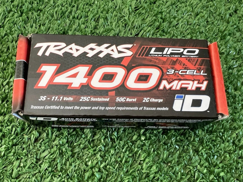 Traxxas 11.1V 3S 1400mAh 25C LiPo Battery w/ iD Connector : 1/16 E-Revo VXL 2823