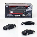 1/64 Scale Maserati GranTurismo MC Model Car Metal Diecast Toy Cars Matte Black