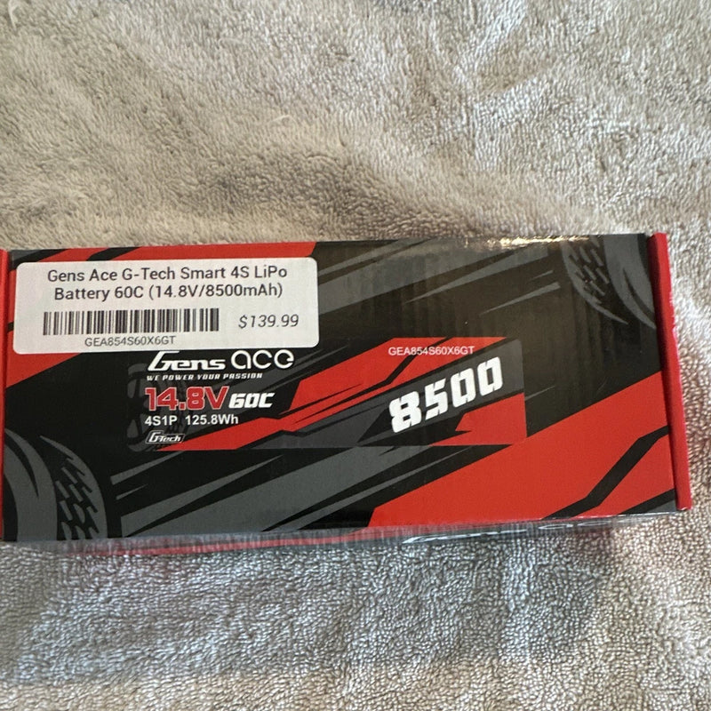 Gens Ace  4S LiPo Battery 60C 14.8V 8500mAh XT60 GEA854S60X6GT/X-maxx/Maxx Battery