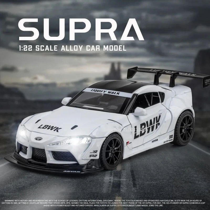 1:22  SUPRA Racing Car Model Alloy Diecasts & Toy Vehicles Toy Sound Light