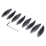 RC Drone Propeller Blade, 8pcs CW CCW Replacement Free Size, As Picture Shows