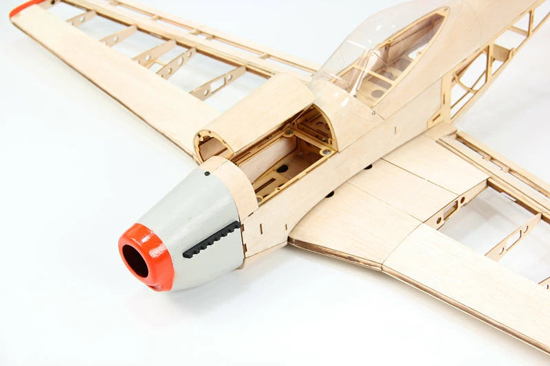 Upgraded P51 RC Laser Cut Plane Balsa Wood Model Airplane Kit Wingspan 1000mm