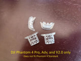 4x Genuine DJI Phantom 4 Pro, Adv, V2.0 Clear End Caps, Motor LED Propeller Body