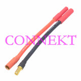 HXT 4mm Bullet Male to 5.5mm Bullet Female 10AWG 10CM Wire for Lipo Battery