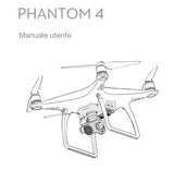DJI Phantom 4 user manual, A4 paper cover with drone line drawing