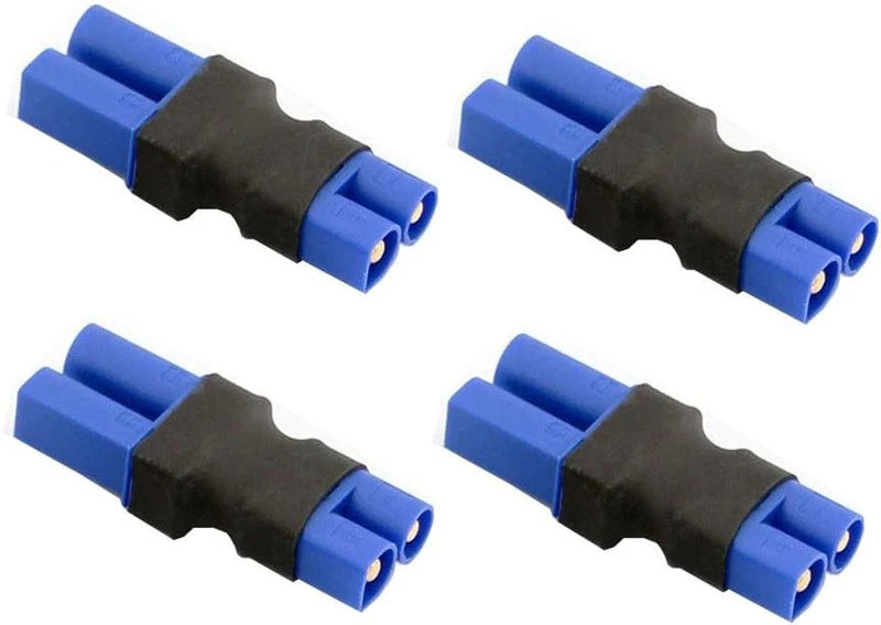 4-pack EC3 to EC5 battery adapter connectors, blue/black male-to-female plugs