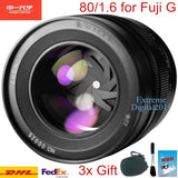 Zhongyi Mitakon SpeedMaster 80mm F1.6 Lens for Fujifilm Fuji GFX 100S II Camera