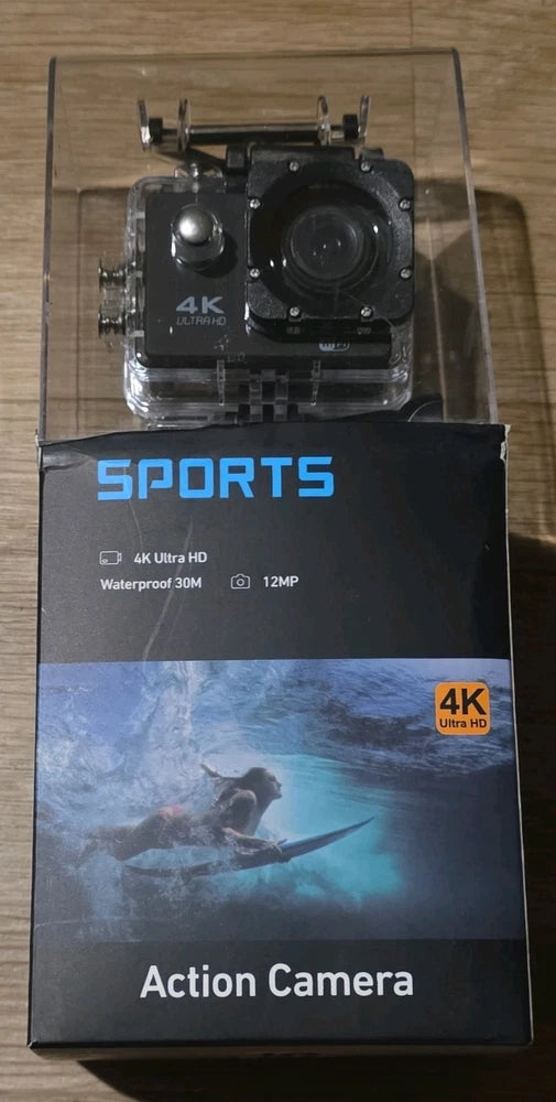 4K Ultra HD Waterproof Action Camera 12MP Wide Angle HDMI 2-inch LCD