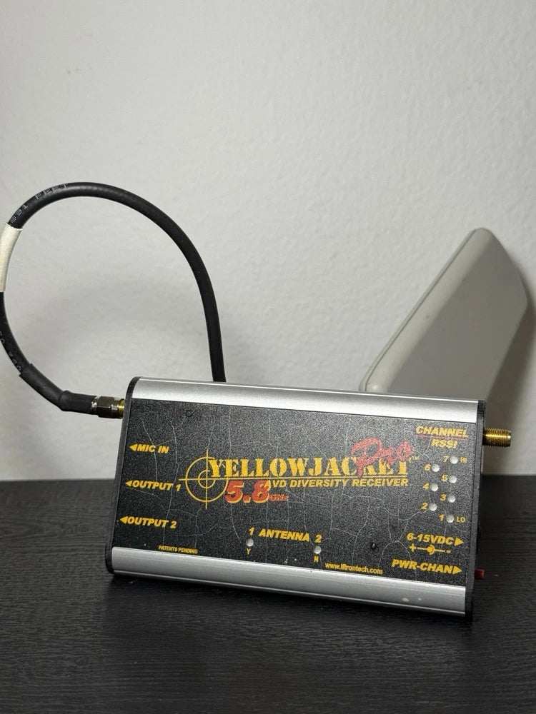 IFtron Yellow Jacket PRO 5.8GHz Diversity FPV Receiver w/ Antenna RC Drone