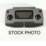 Gray DJI drone controller with screen, dual joysticks, and buttons