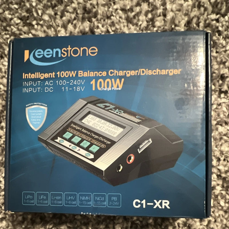 Keenstone C1-XR 100W Intelligent Balance Charger/Discharger for LiPo LiFe NiMH Battery
