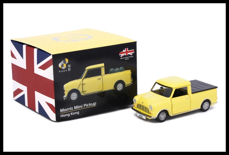 TINY Morris Mini Pickup 1/50 HONG KONG NEW ( yellow )