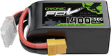 22.2V 150C 1400mAh 6S Lipo Battery with XT60 Battery