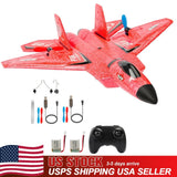 US F22 Remote Control Fighter Red Plane 2.4GHz EPP Foam RC Plane Glider Airplane