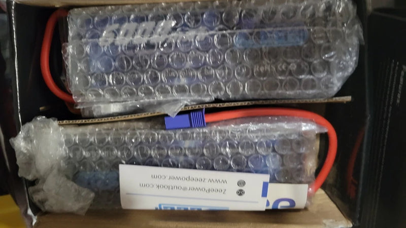Zeee Power 22.2v 6000 2 pack  Lipo Battery
