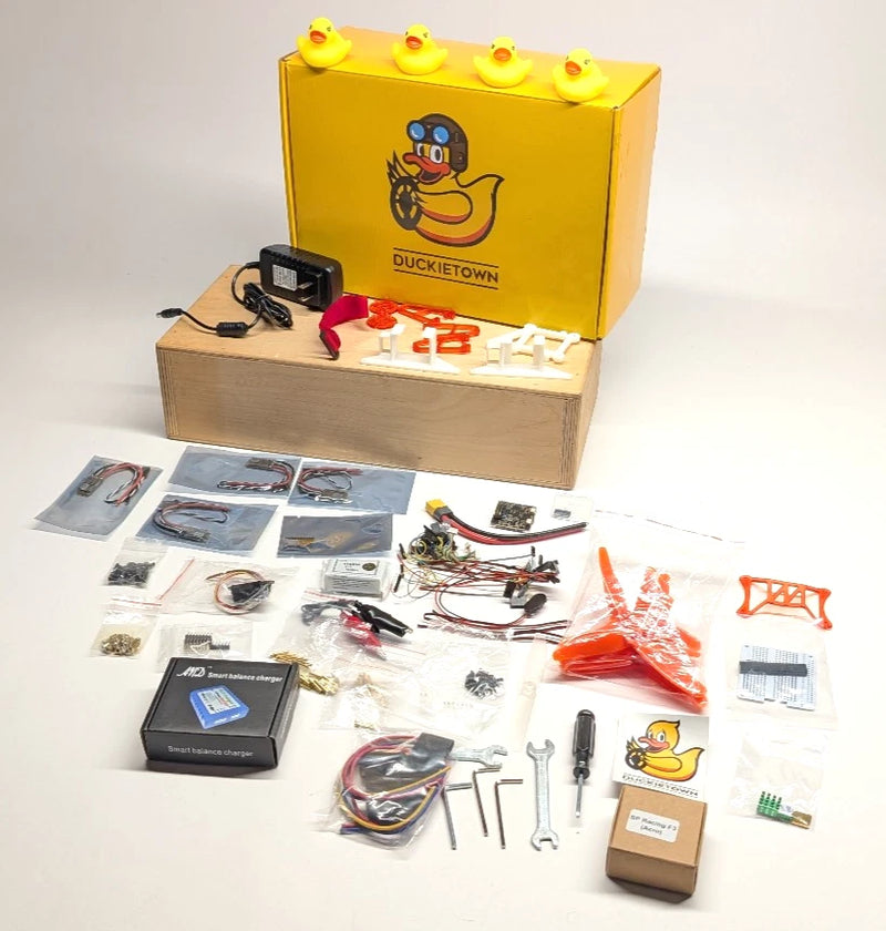 Duckietown Drone Maker Kit Parts Lot ?C Charger, Props, Boards, Tools