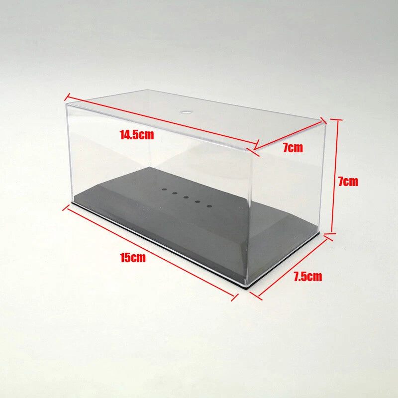 Display Box Acrylic Case Transparent Dustproof for 1:43 IXO Diecast Models 15cm