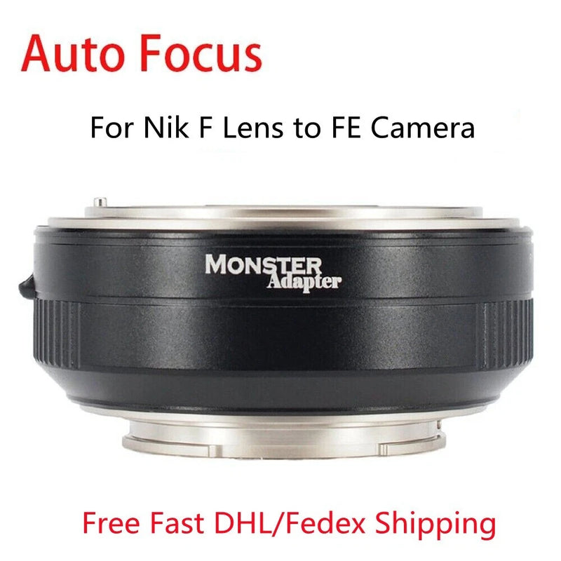 Monster Adapter LA-FE1 Lens Adapter for Nikon F Lens to Sony E FE Mount Camera