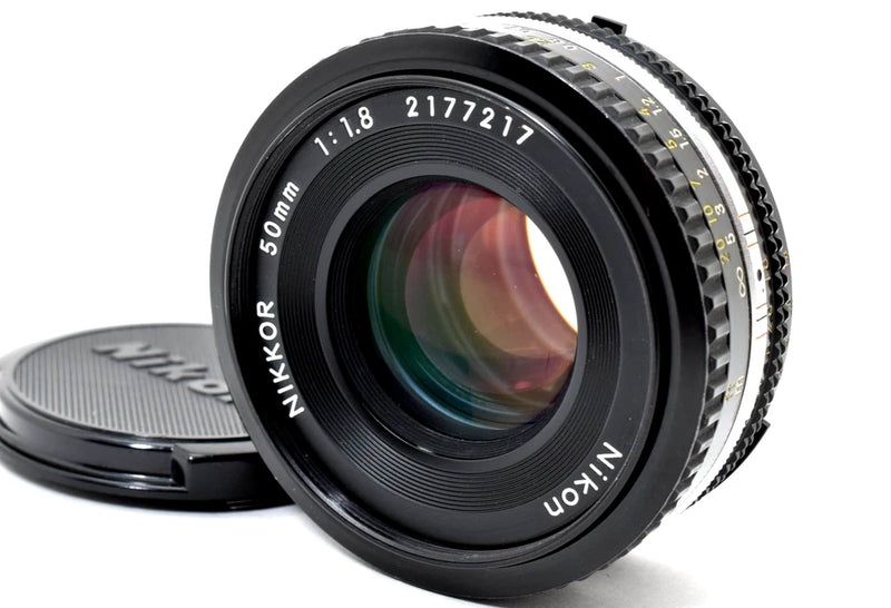 Nikon Nikkor Ai-S 50mm f/1.8 Manual Pancake FX Prime Lens w/Cap From Japan
