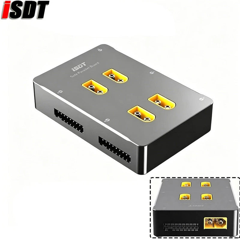 ISDT PC-4860s 40A Input 4-Channel XT60 Parallel Charging Board for 1-8S Lipo Battery