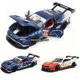 1:24 Mustang GT3 Model Toy Car Metal Diecast Alloy Toy Vehicle Doors Open Battery