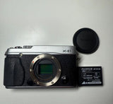 [Near MINT] FUJIFILM X-E1 16.3MP Body Only Digital Camera SLR Silver From JAPAN
