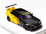 1:64 Black Yellow M3 E46  Coupe Sports Model Diecast Resin Car