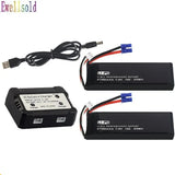 2pcs 7.4V 2700mA lipo battery 10C battery For H501C H501S H501A X4 RC Quadcopter
