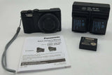 Panasonic Lumix DMC-ZS60 4K 18MP Digital Camera Black w/ 3 Batteries & Charger