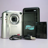Fujifilm Digital Camera FinePix F601 3.1MP Silver Tested W/ Battery + Charger