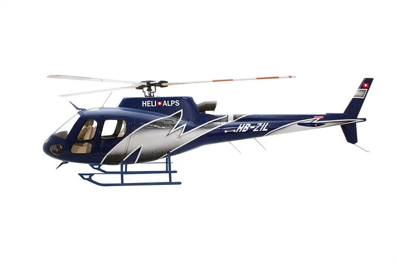 700 AS-350 Heli Alps RC Helicopter Fuselage Blue V2 Version with Mechanics