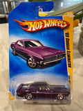 2009 Hot Wheels #8 New Models 8/42 '69 COUGAR ELIMINATOR Purple w/Chrome 5 Spoke