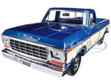 1979 FORD F-150 PICKUP TRUCK BLUE & CREAM 1/24 DIECAST MODEL CAR MOTORMAX 79346