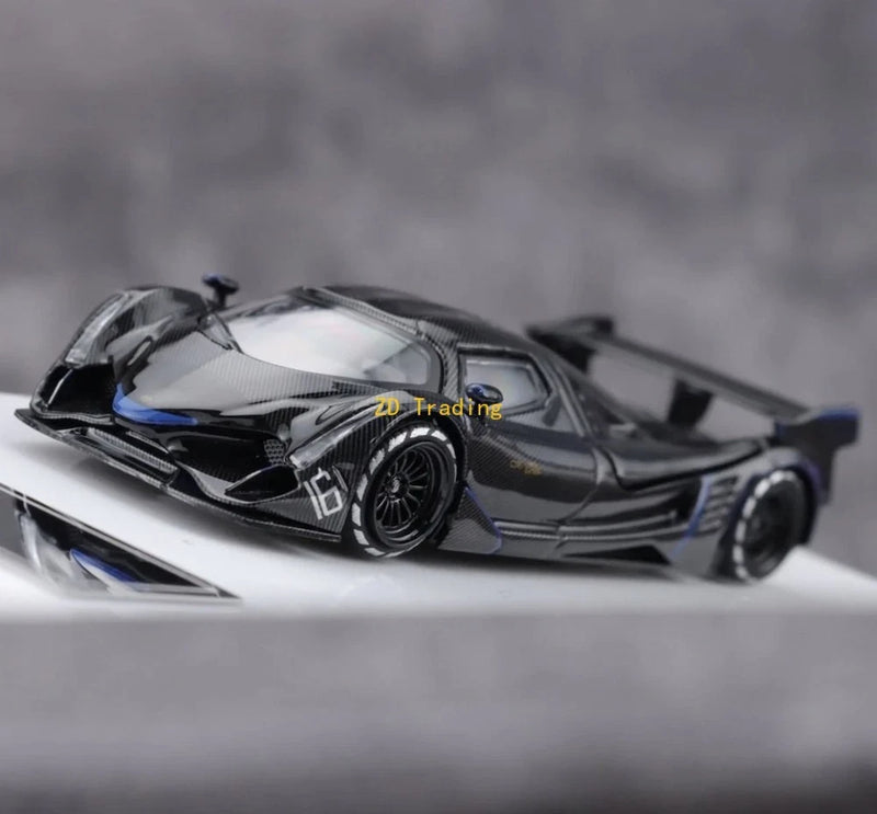 ZD LMF 1:64 Black Carbon Devel 16 Racing Sports Model Diecast Metal Car BN