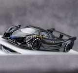 ZD LMF 1:64 Black Carbon Devel 16 Racing Sports Model Diecast Metal Car BN