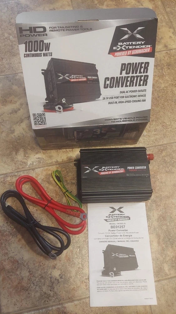 Battery Extender 12-Volt, 1,000-Watt Power Converter