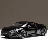 1/18 Audi R8 V10 2021 Coupe Performance KENGFAI Diecast Car Model Black