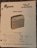 Ferguson Model 344B battery portable receiver service manual cover