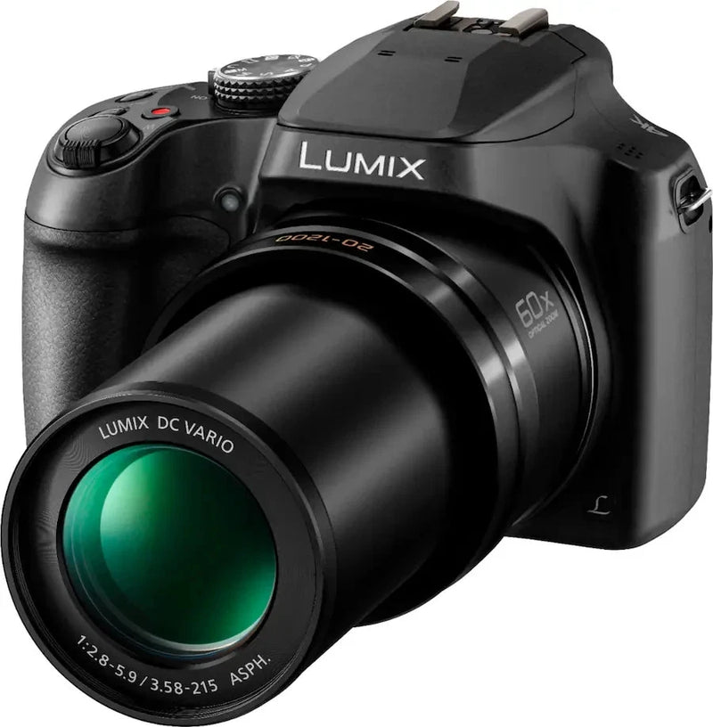 Panasonic LUMIX FZ80D 18.1MP 4K Camera 60x Zoom Black DC-FZ80D-K