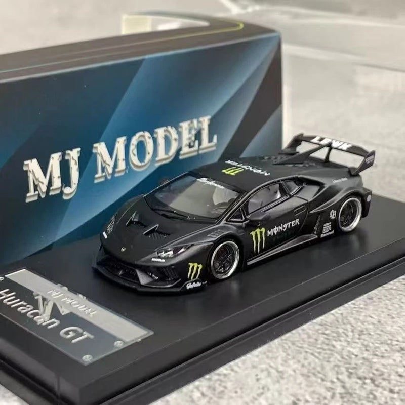 MJ MODEL 1/64 Huracan Diecast Car Toys Alloy Collectible Gift Black