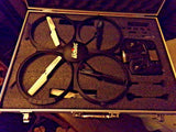 FORCE1 udi R/C QUAD COPTER in silver metal case large drone